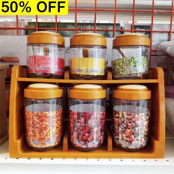 Brite Spice Line Zone Masala Spice Stand Rack With Spoons