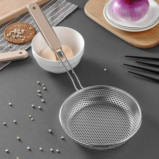 Stainless Steel 7-inches Large-Size Strainer Frying Jali