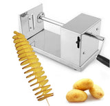 Stainless Steel Manual Heavy-Duty Potatoes Tornado Spiral Chips Cutter