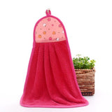 Hanging Cotton Kitchen Water Absorbing Hand Cleaning Towel ( Random Colors )