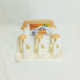 Unique Plastic Glass Stand 6-Placements (Random Colors Will be Sent)