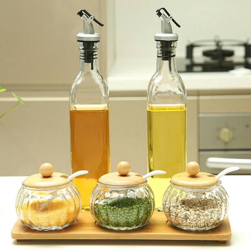 Kitchen Multi-Purpose Oil & Vinegar 500ml Glass Bottle