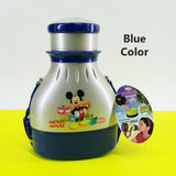 Bright 2-in-1 Kids Plastic School Water Cooler Thermos & Lunch Box ( Random Colors Will Be Sent )