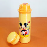 Bright Cool Tower Kid's Plastic 650ml School Water Cooler & Thermos With Straw (Random Colors Will Be Send)