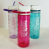 Bright 700ml Spark Sports Plastic Water Bottle With Straw (Random Colors Will Be Sent )