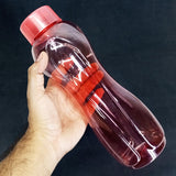 Appollo Pack Of 2pcs Summer Transparent Plastic One-Litre Fridge Water Bottle Set ( Random Colors )
