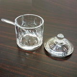 Acrylic Imported Quality Transparent Plastic Sugar Pot With Spoon