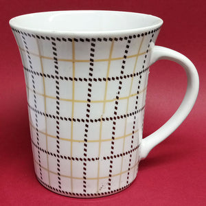 Single Ceramic Large Size 250ml Square Lines Mug