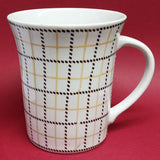 Single Ceramic Large Size 250ml Square Lines Mug