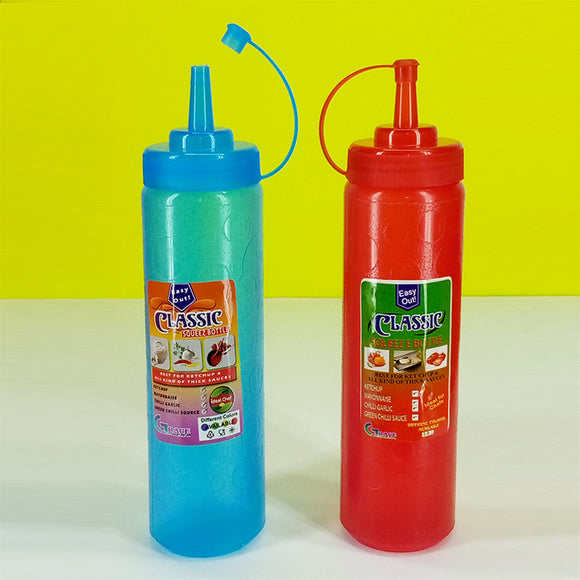 Classic Ideal Chef 600ml Squeez Ketchup & Mayo Plastic Bottle ( Random Colors )