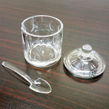 Acrylic Imported Quality Transparent Plastic Sugar Pot With Spoon