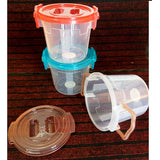 Appollo Medium Size Handy Plastic Container With Side Locks ( Random Colors )