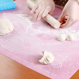 Silicone Non-Stick Kitchen Baking Fondant Pastry Mat ( 20 X 16 inches) ( Random Color Will Be Sent )