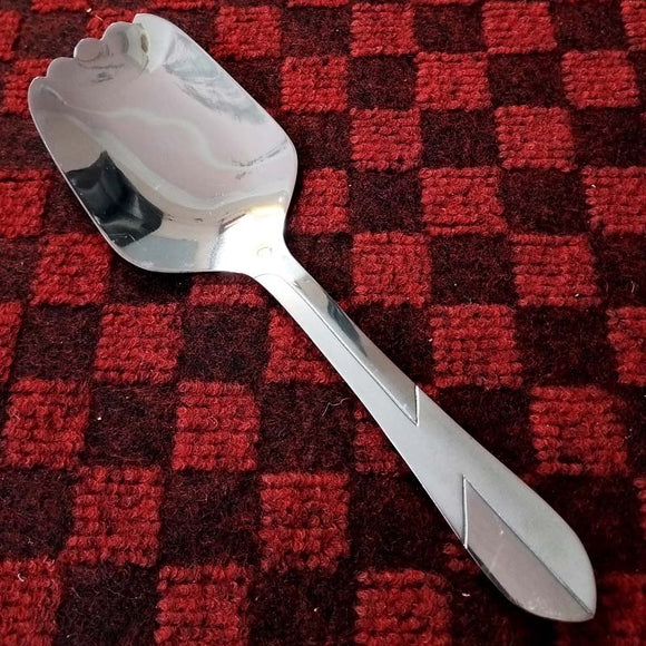 Stainless Steel Round Large Size Food Serving Spoon ( One Piece )