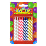Pack Of 8 Birthday Party Candles