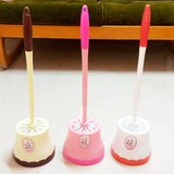 Toilet Cleaning Brush With Stand (Random Colors Will be sent)