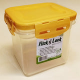 Maxware Flick Lock Small-Size Super Air-Tight 750ml Plastic Jar ( Random Colors )