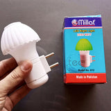 Millat Mushroom Shape Zero Watt Small Size Led Night Bulb Vibrant Colors ( Random Assorted Colors )