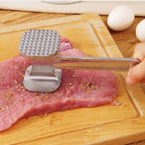 Two Side Stainless Steel Silver Meat Tenderizer Hammer