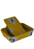 Rectangle Medium-Size 11 x 8 inches Roti / Food Basket  & Soft Cloth ( Random Colors )