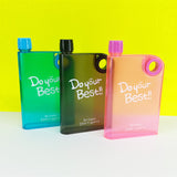 DYB Plastic NoteBook Style Portable 380ml Water / Sports Bottle