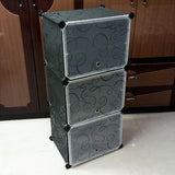3-Cubic D.I.Y Multi-Purpose & Home Decor Shoes Cabinet Rack