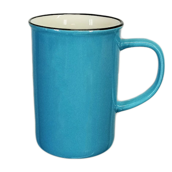 Ceramic Imported Quality Plain Shiny Large 220ml Mug