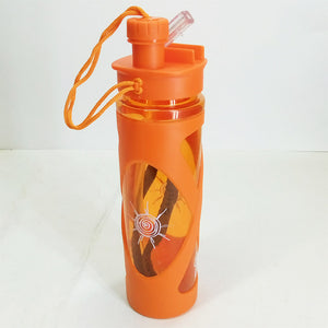 Beli Double Mouth Dual Nozzle 650ml Transparent Plastic Water Bottle