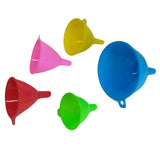 Set Of 4pcs Multi-Color Kitchen Plastic Funnel Set