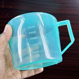 Plastic Manual Citrus Orange Juicer Mug With Measurements ( Random Color )