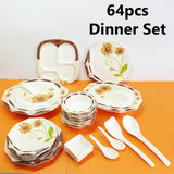 Studio Icon 64pcs Melamine Dinner Set ( 8-Person Serving )