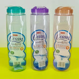 Ocean Transparent Plastic 1 Litres Fridge Water Bottle