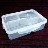 King Taste Time  4-Partition Plastic Air-Tight Lunchbox