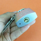 Right Circle Stainless Steel 50mm Medium Size Lock With ( 3-Keys )