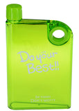 DYB Plastic NoteBook Style 380ml Water / Sports Bottle