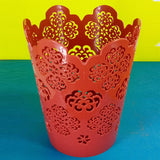 Flower Shape Medium Size Plastic Dust Bin