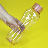 Pack Of 2pcs Transparent Plastic 1 Litre Water Bottle