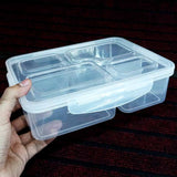 King Taste Time  4-Partition Plastic Air-Tight Lunchbox