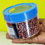 Appollo 580ml Transparent Plastic Air Tight Storage Jar With Top Lock