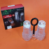 Novel Acrylic Transparent Plastic Salt & Pepper Shaker Table Set