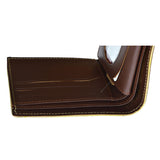 Dark Bown Leather Wallet For Men