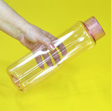 Pack Of 2pcs Transparent Plastic 1 Litre Water Bottle