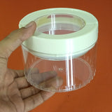 Appollo 580ml Transparent Plastic Air Tight Storage Jar With Top Lock