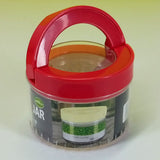Appollo 580ml Transparent Plastic Air Tight Storage Jar With Top Lock