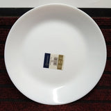 Shokki Pack Of 6pcs Large-Size Round Plain White 10-inches Marble Rice Plates