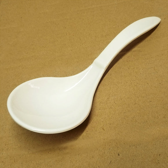 Melamine Plastic Off-White Salan Serving Large-Spoon