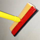 2-in-1 Glass & Car Cleaning Wiper With Foam Sponge