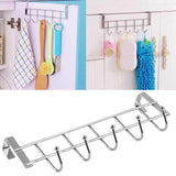 5-Hook Over Cabinet Drawer Metal Hanger