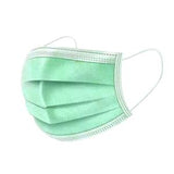 Pack Of 50pcs Green Face 3ply Surgical Virus Protection Disposable Earloop Mouth Cover, Face Mask