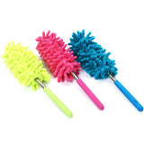 Telescopic Extendable Length Small-Size Magic Micro Fiber Feathers Washable Duster Rod Gadget
